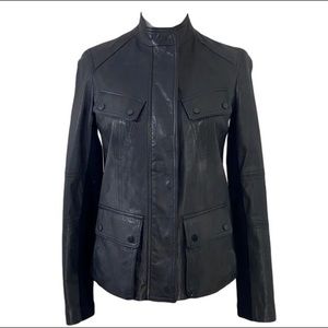 Vince Women’s Leather Black Jacket size XS